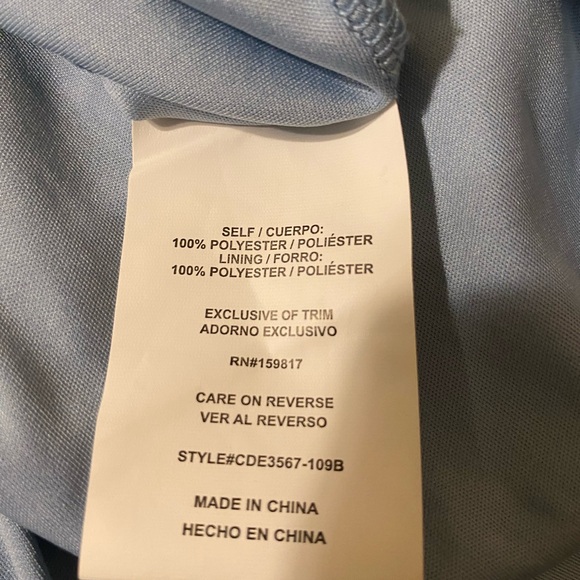 Altar’d State Floral Blue Puff Sleeve Dress - Size XL - Picture 6 of 6